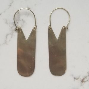 Handmade Brass Minimalist Earrings